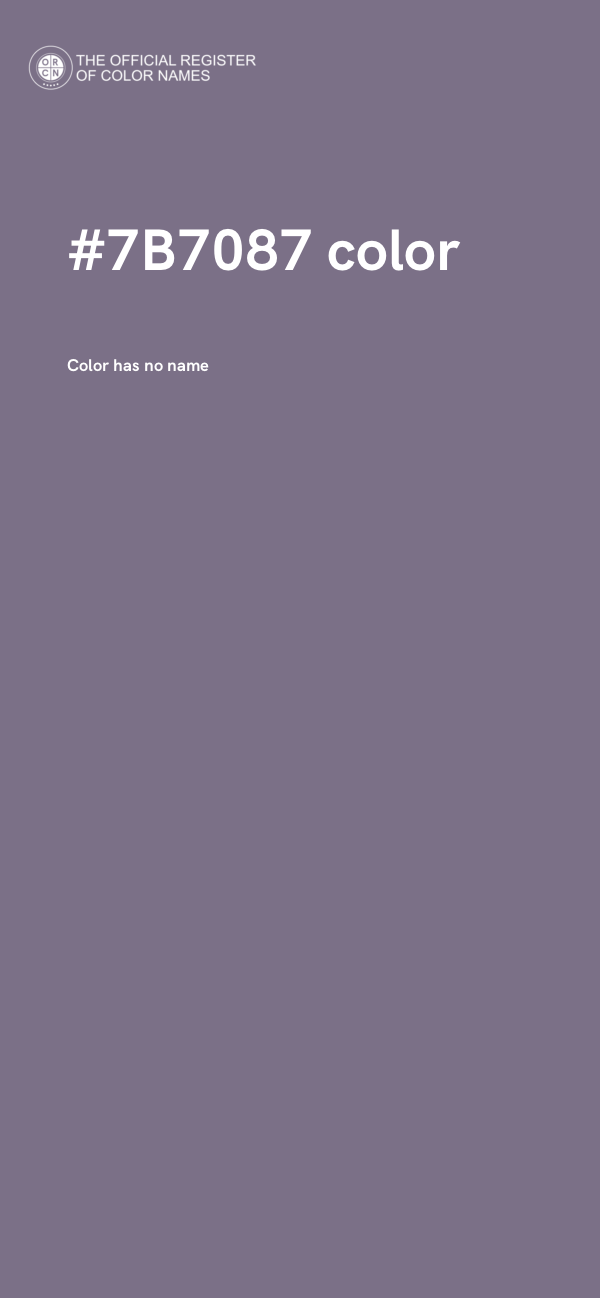 #7B7087 color image