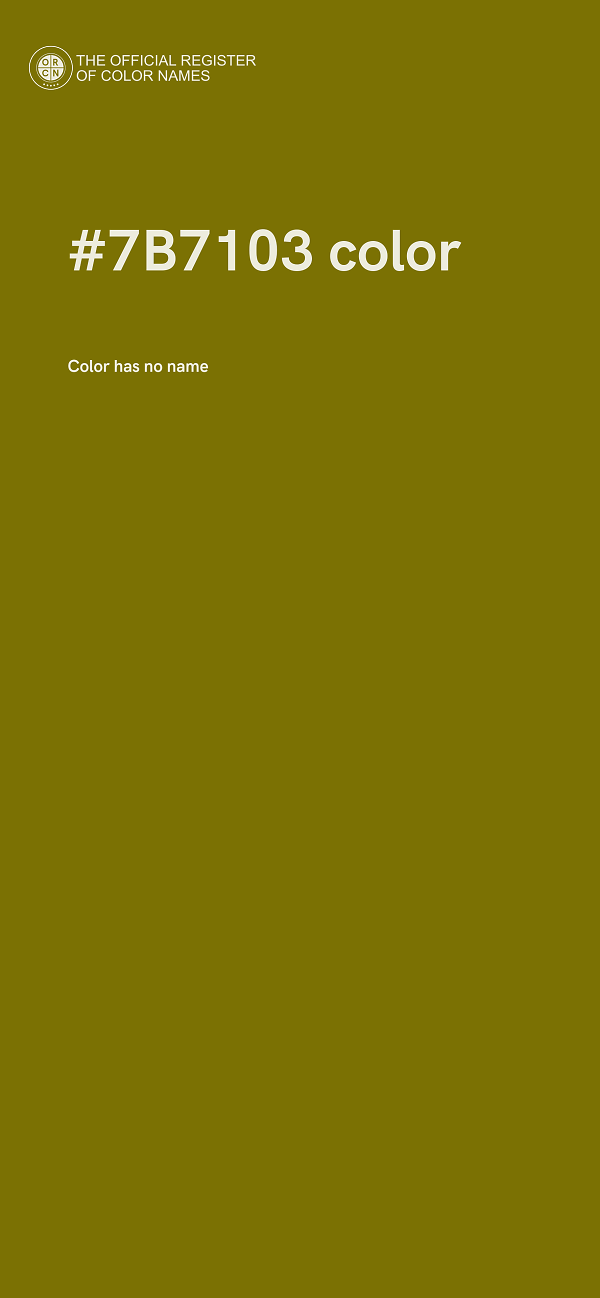 #7B7103 color image