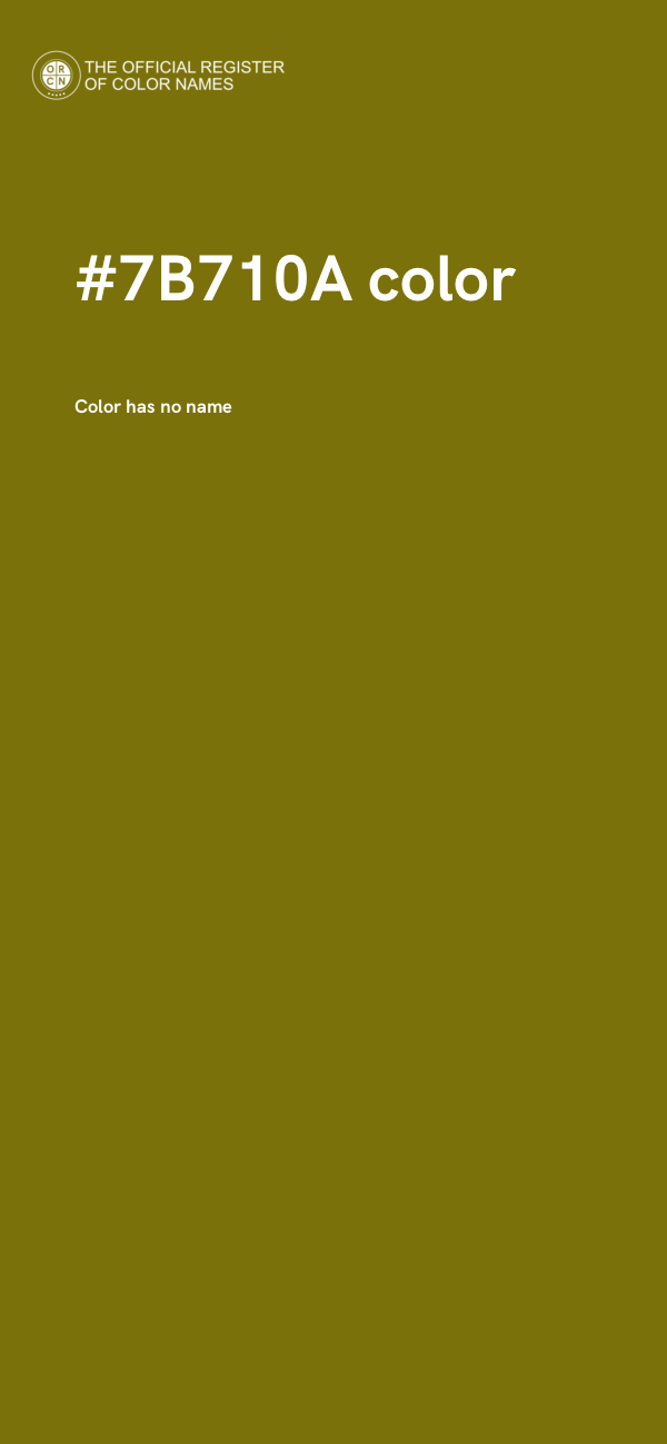 #7B710A color image