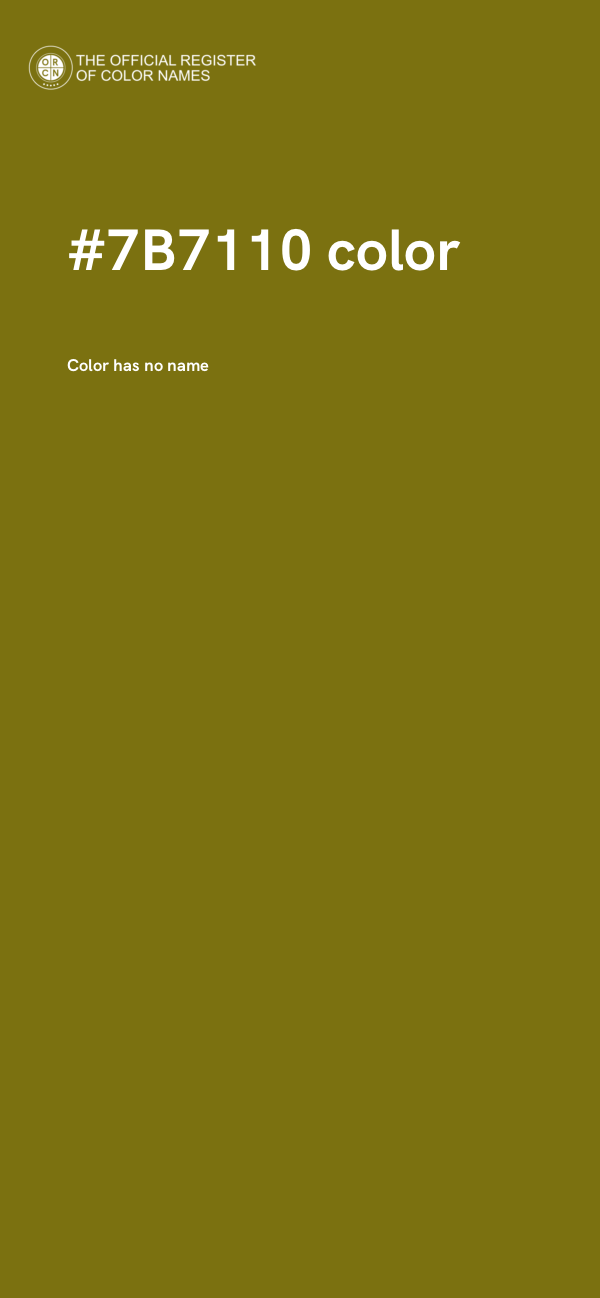 #7B7110 color image