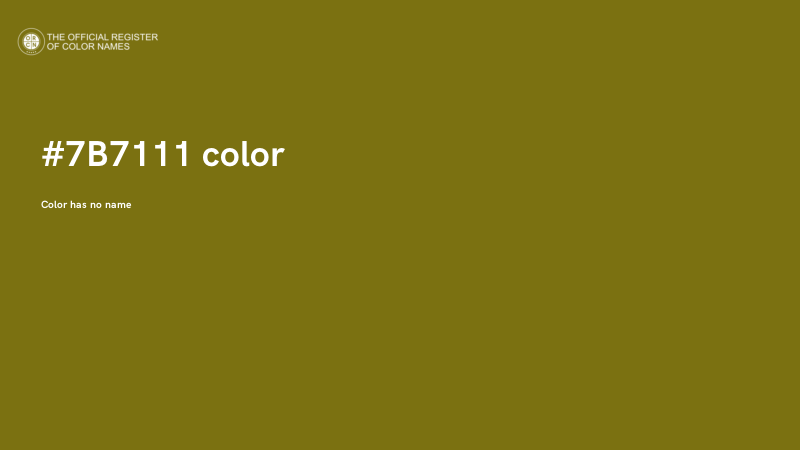 #7B7111 color image