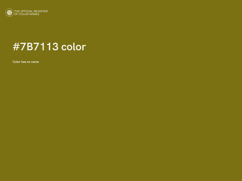 #7B7113 color image