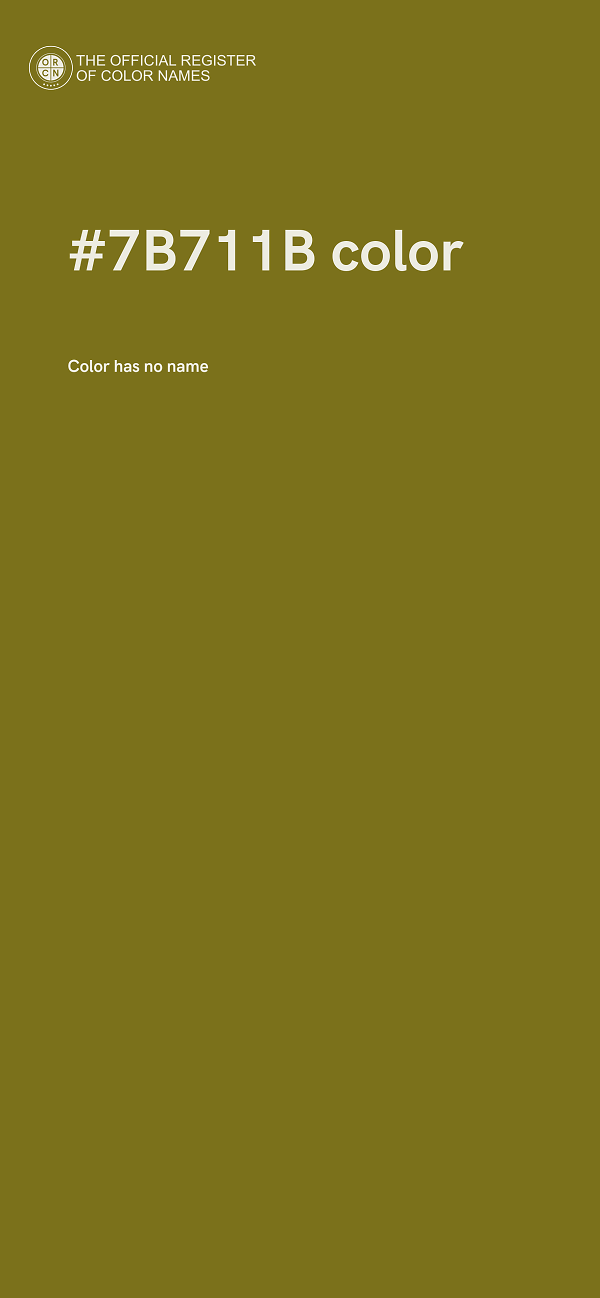 #7B711B color image