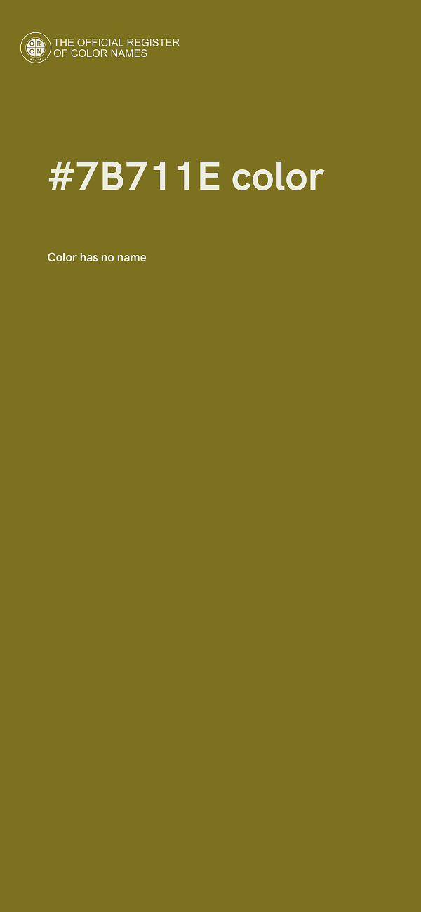 #7B711E color image