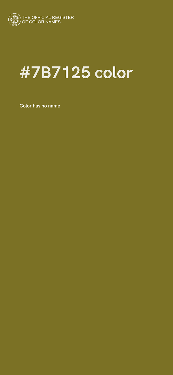 #7B7125 color image