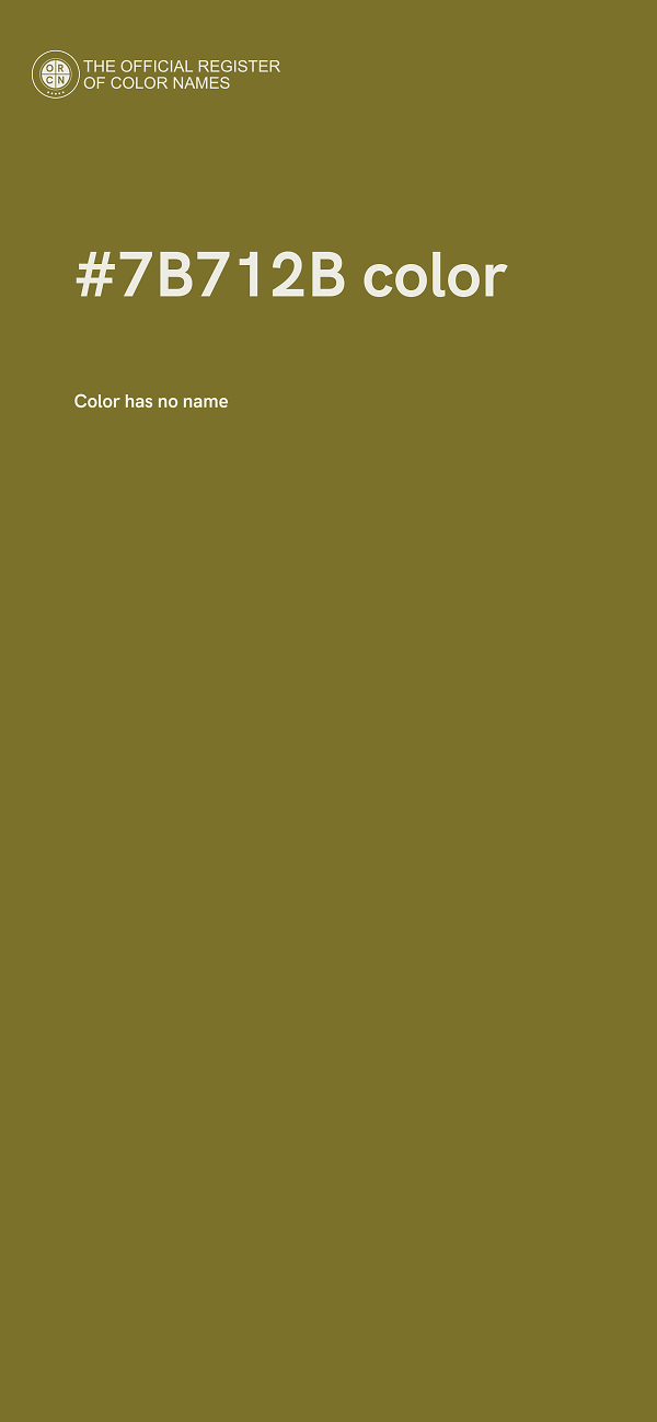 #7B712B color image