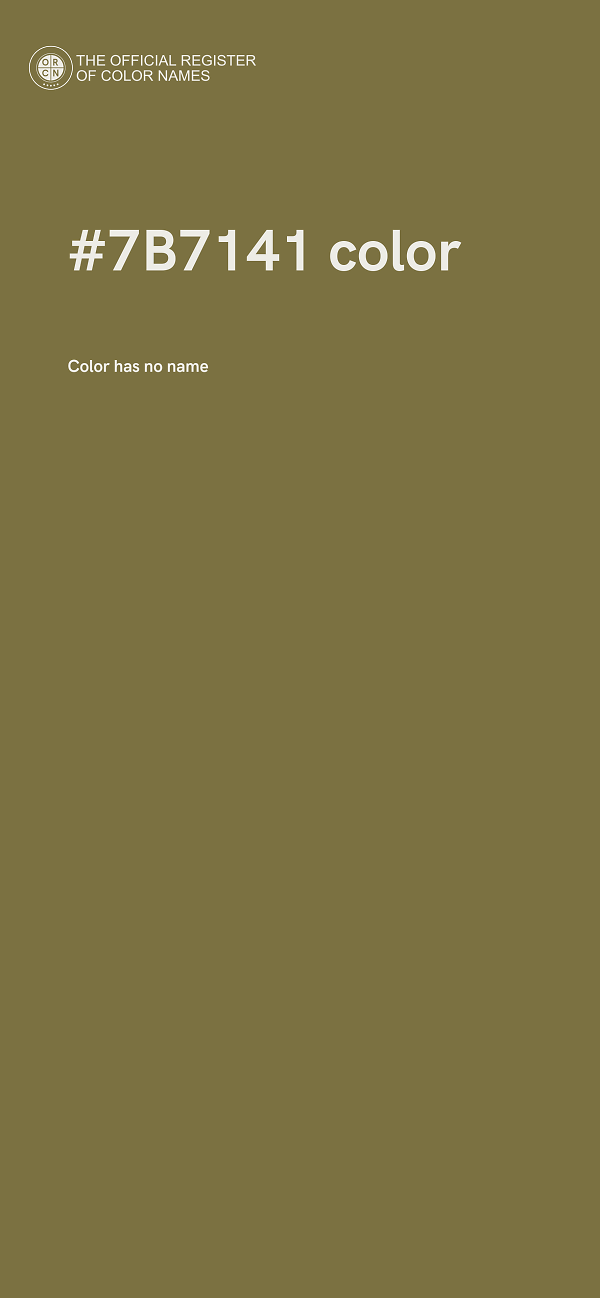 #7B7141 color image