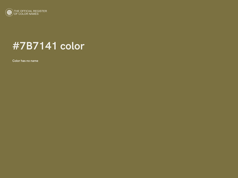 #7B7141 color image