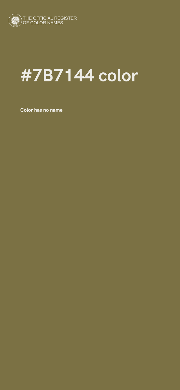 #7B7144 color image