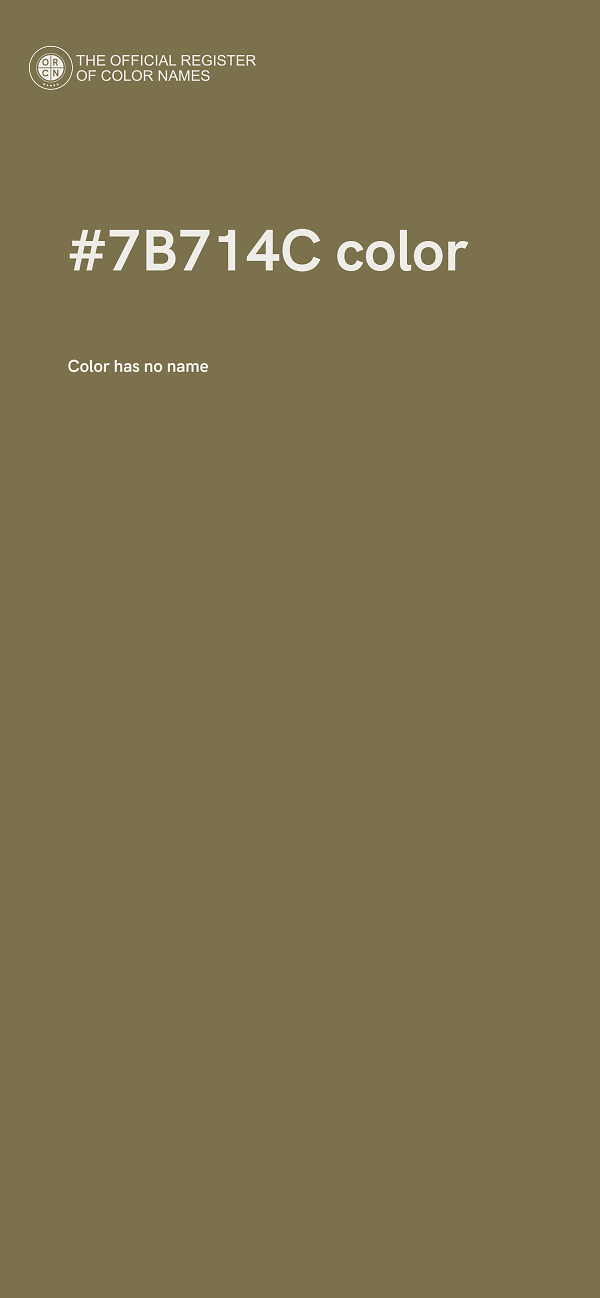#7B714C color image