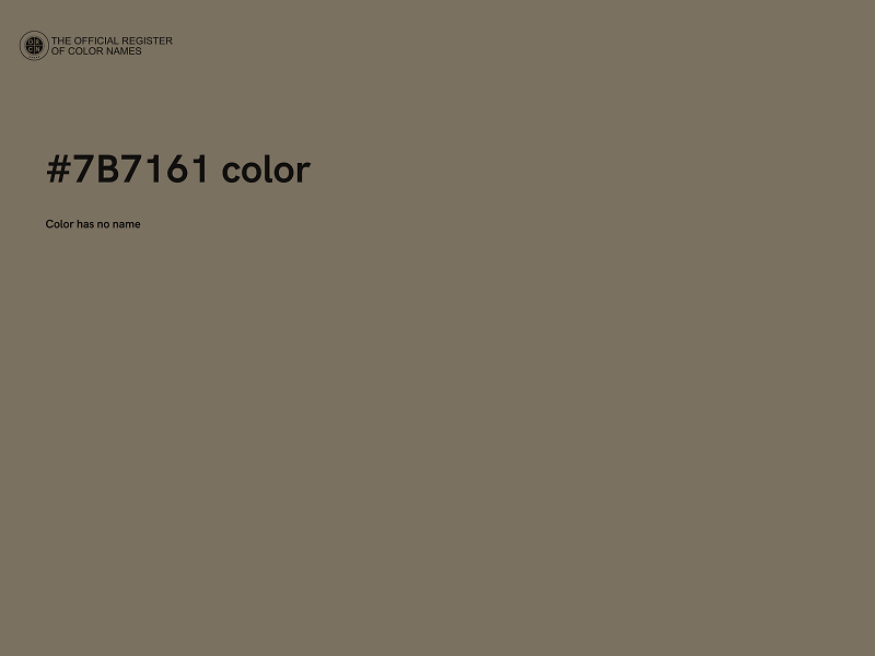 #7B7161 color image