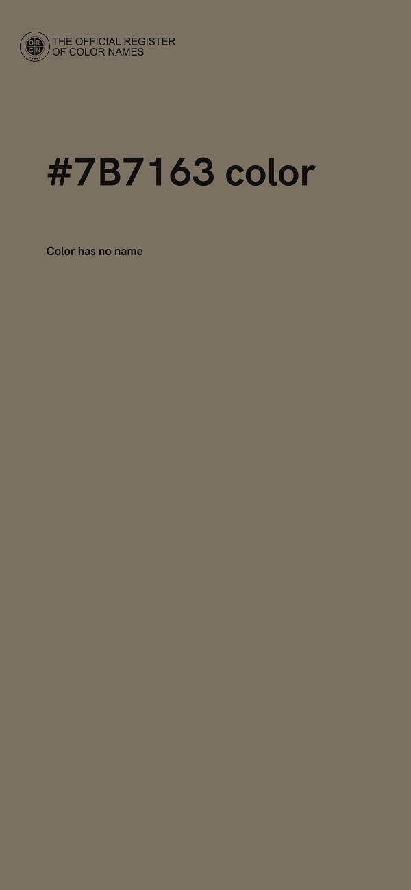 #7B7163 color image