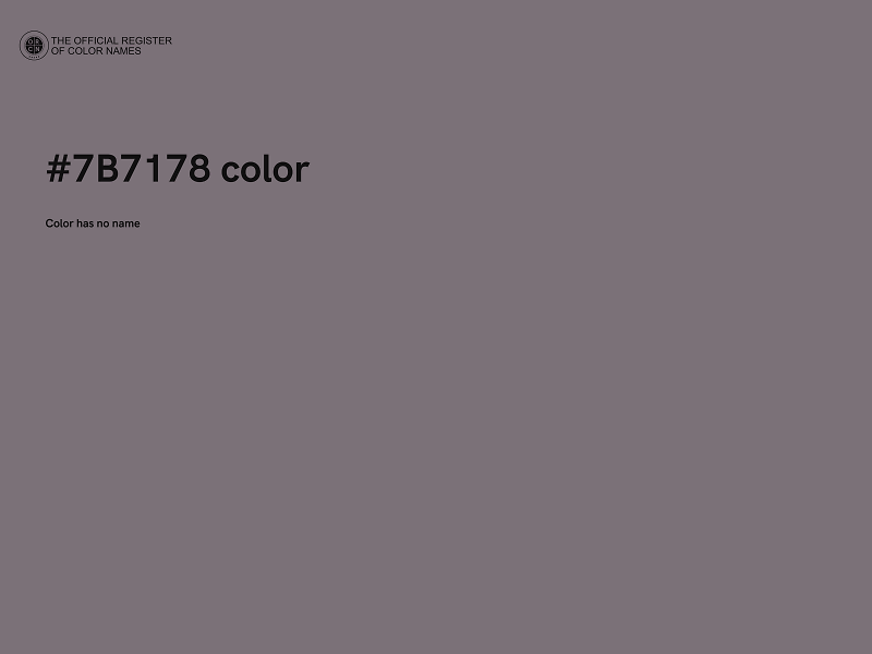 #7B7178 color image