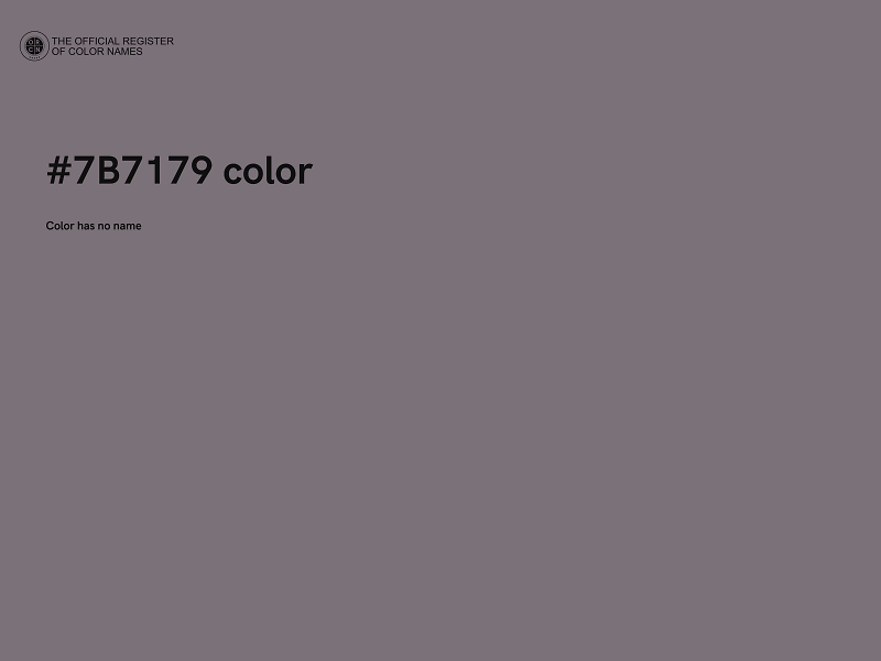 #7B7179 color image