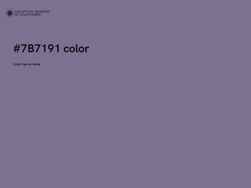 #7B7191 color image