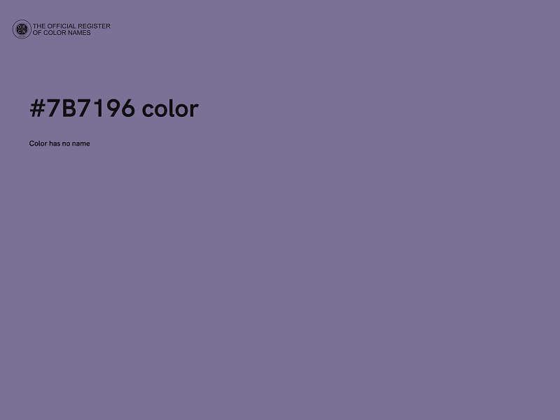 #7B7196 color image