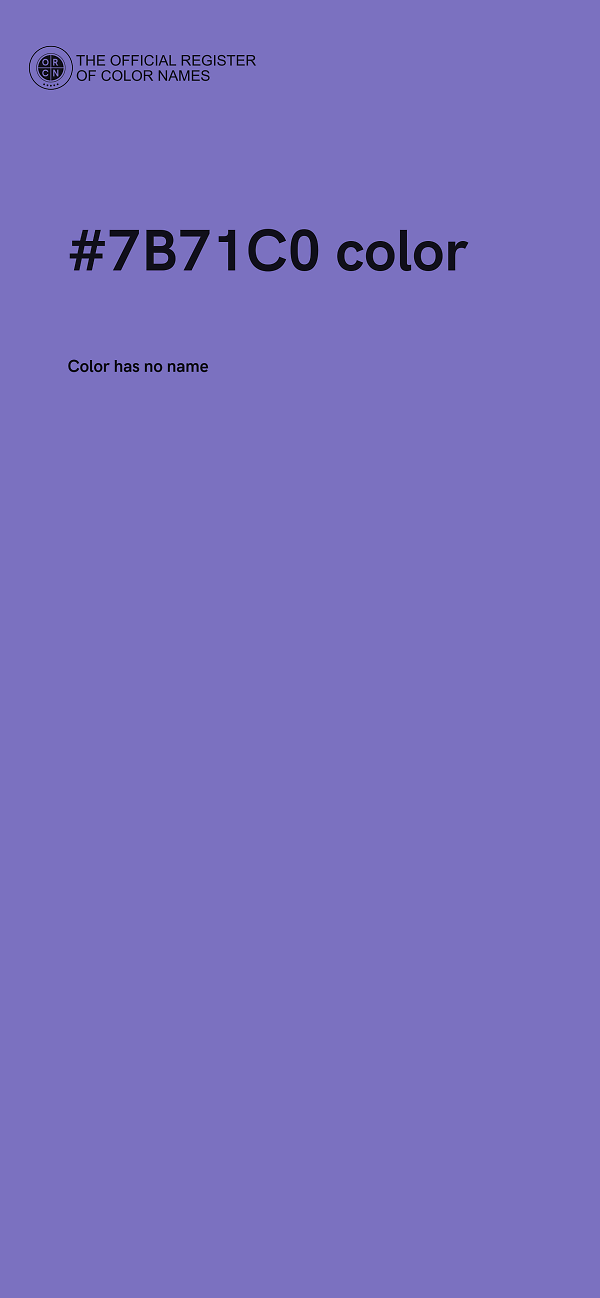 #7B71C0 color image