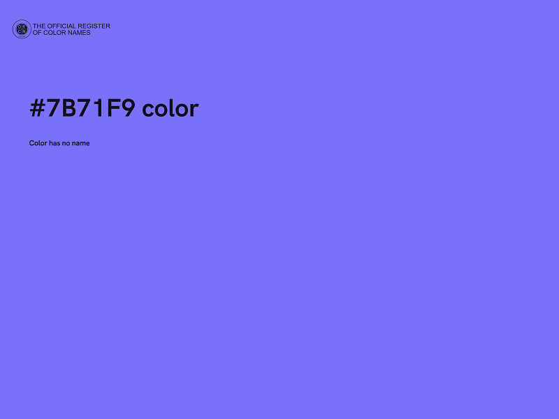 #7B71F9 color image
