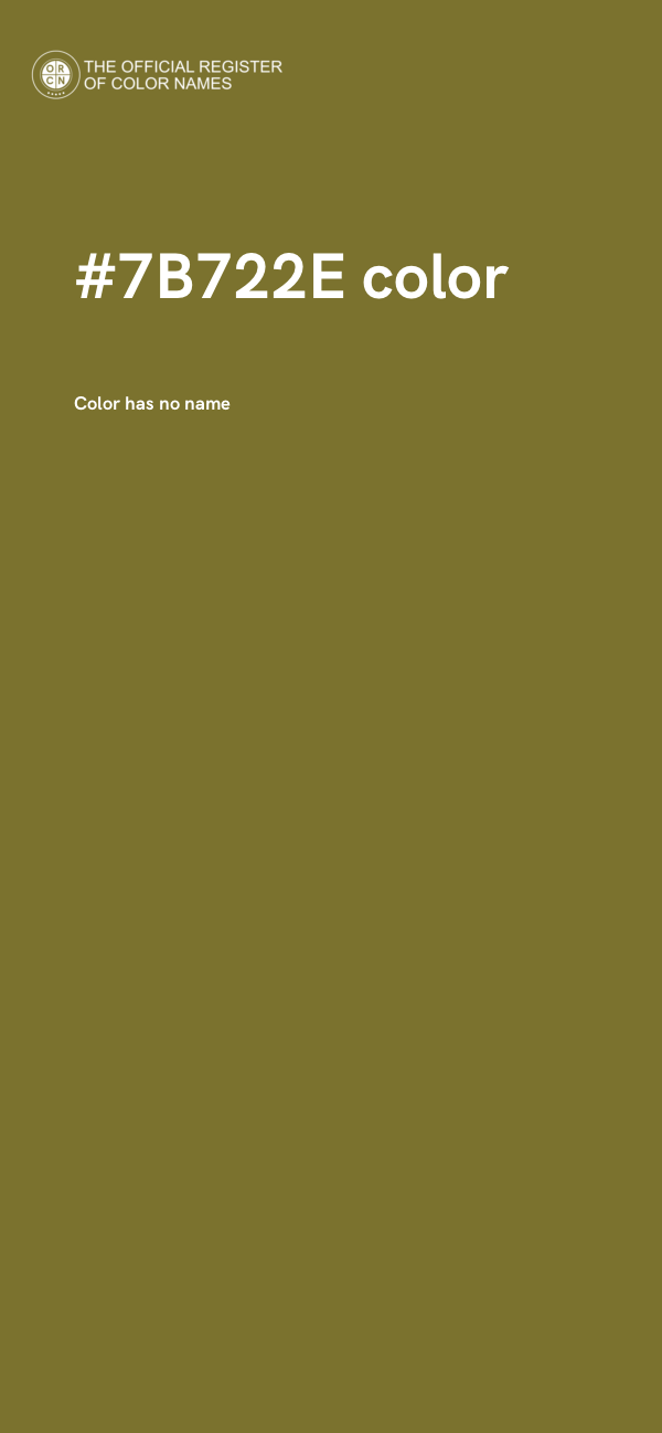#7B722E color image