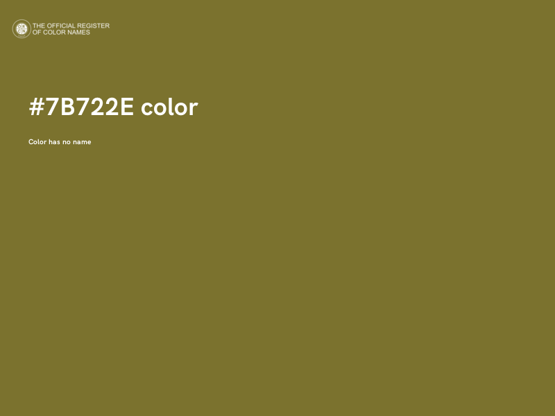 #7B722E color image