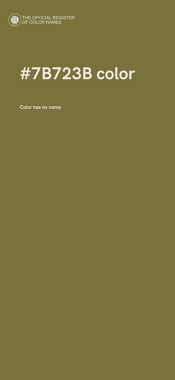 #7B723B color image
