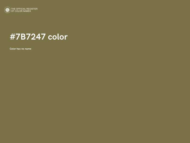 #7B7247 color image