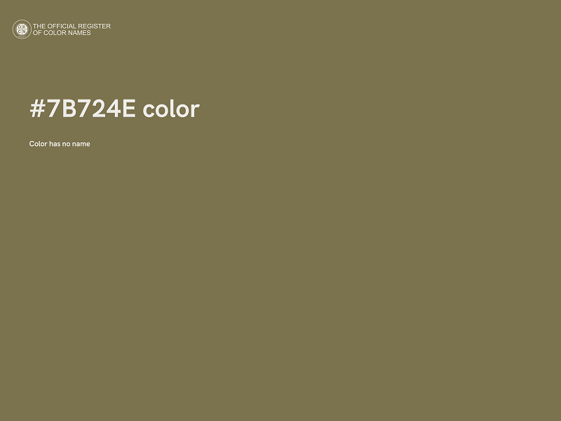 #7B724E color image