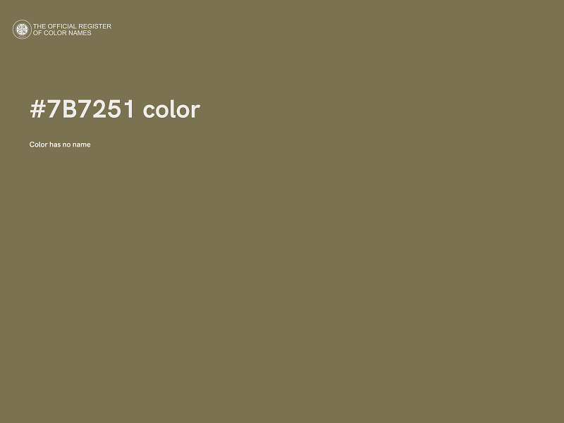 #7B7251 color image