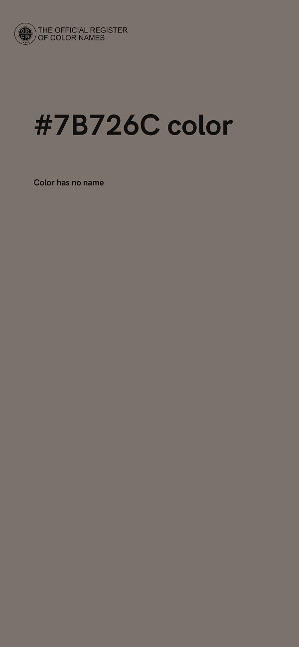 #7B726C color image
