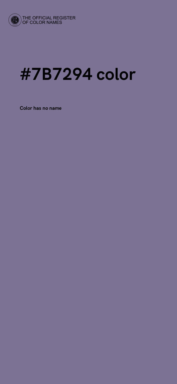 #7B7294 color image