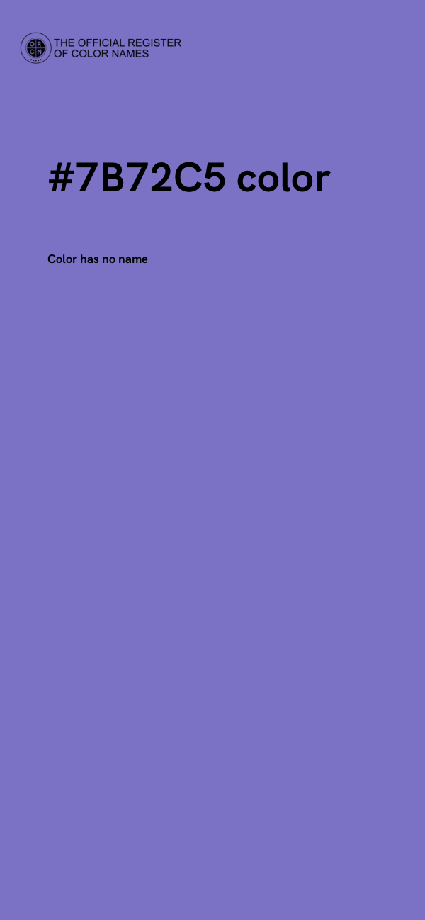 #7B72C5 color image