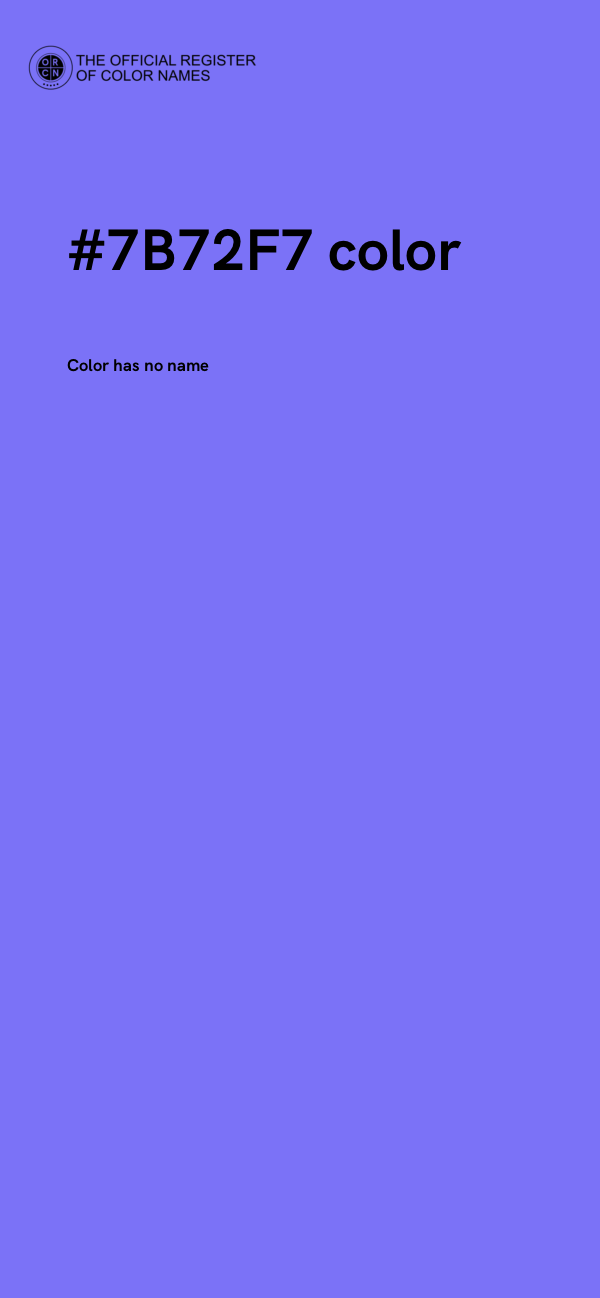 #7B72F7 color image