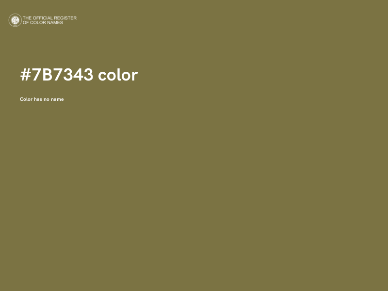 #7B7343 color image