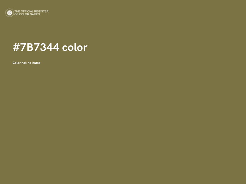 #7B7344 color image