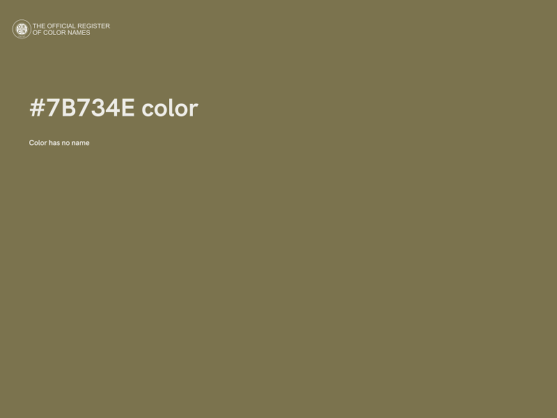 #7B734E color image