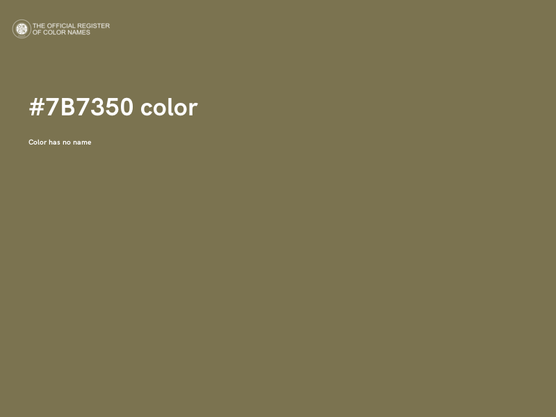 #7B7350 color image