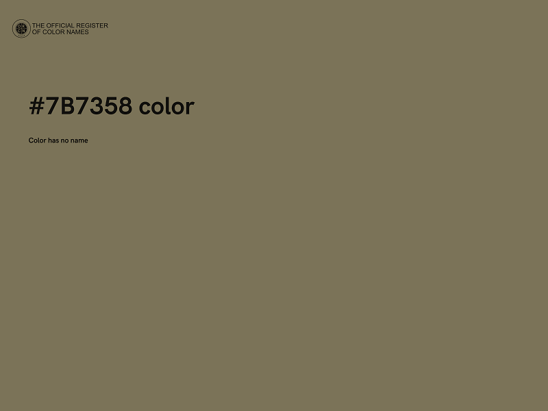 #7B7358 color image