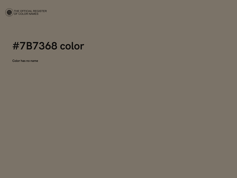 #7B7368 color image