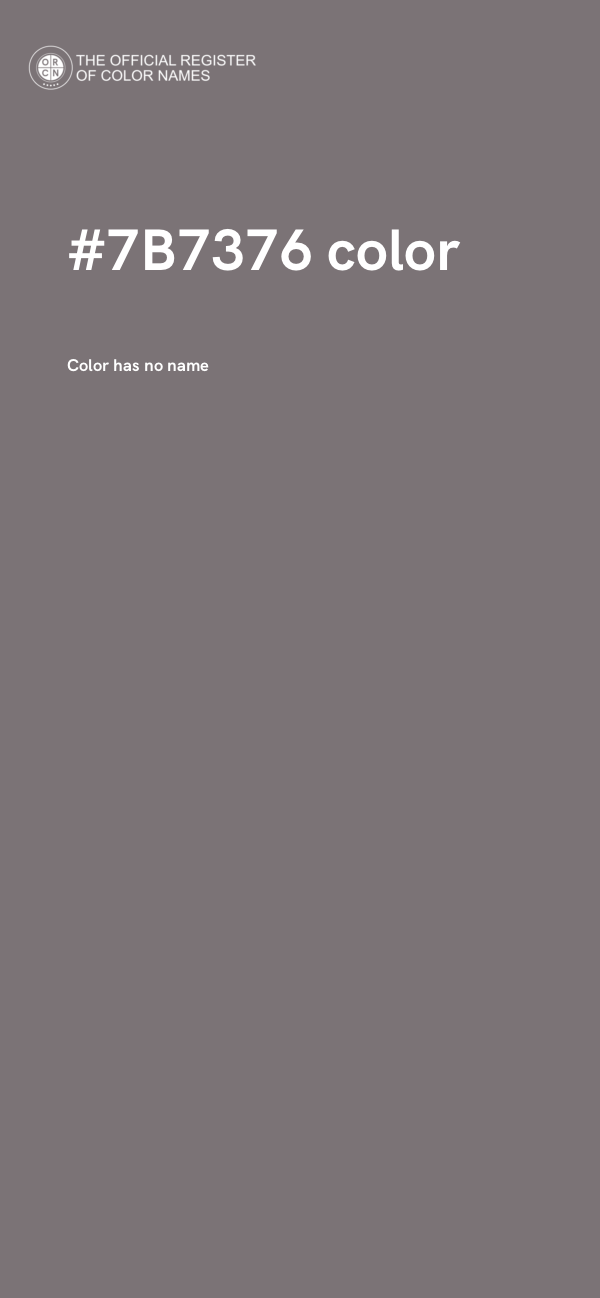 #7B7376 color image