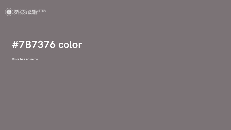 #7B7376 color image