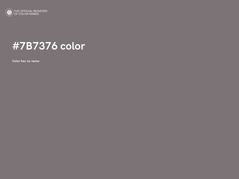 #7B7376 color image