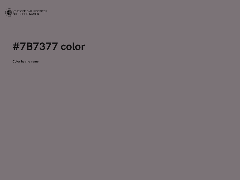 #7B7377 color image