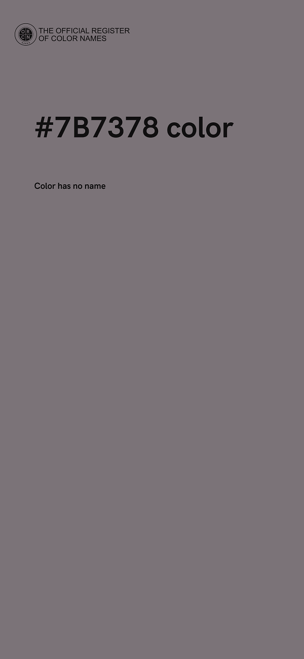 #7B7378 color image