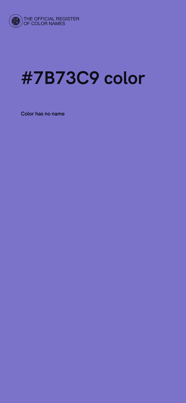 #7B73C9 color image