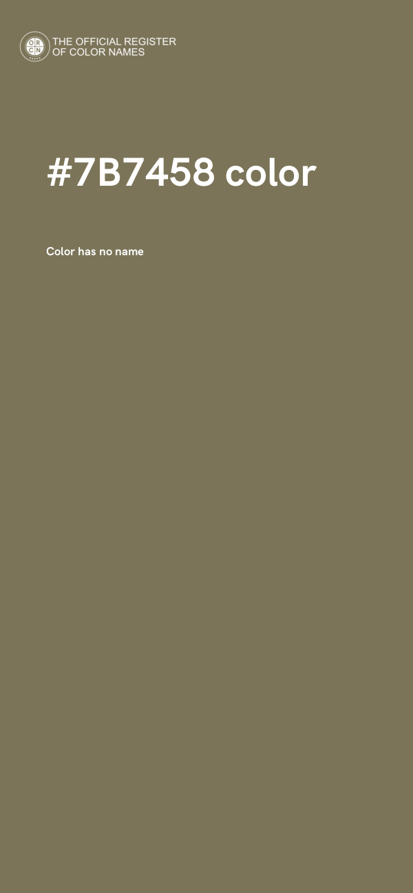#7B7458 color image