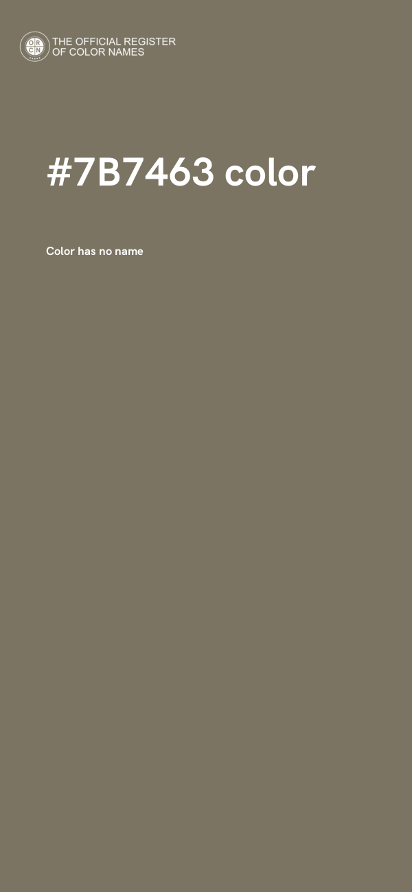 #7B7463 color image