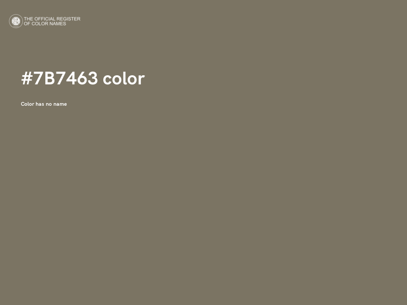 #7B7463 color image