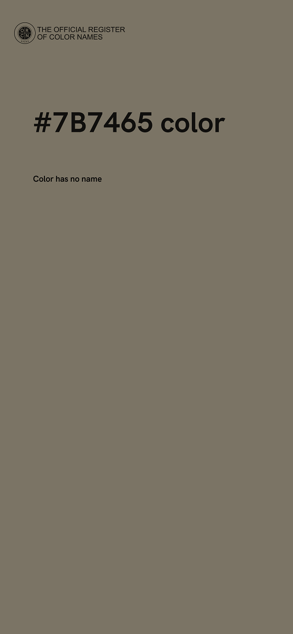 #7B7465 color image