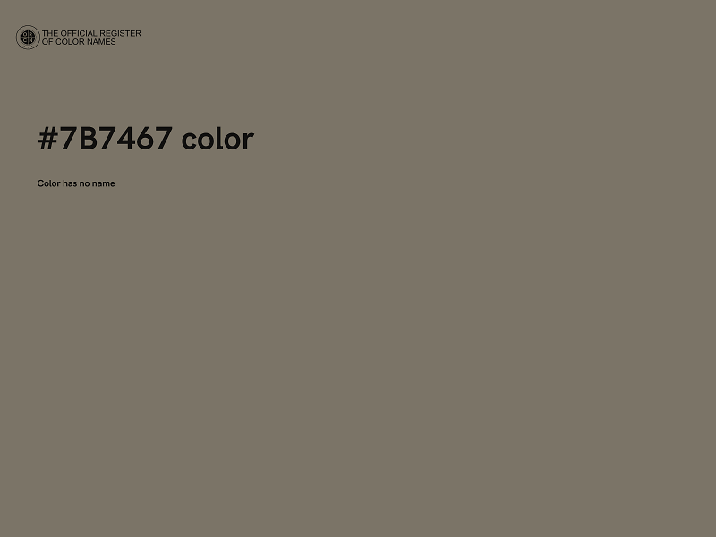 #7B7467 color image