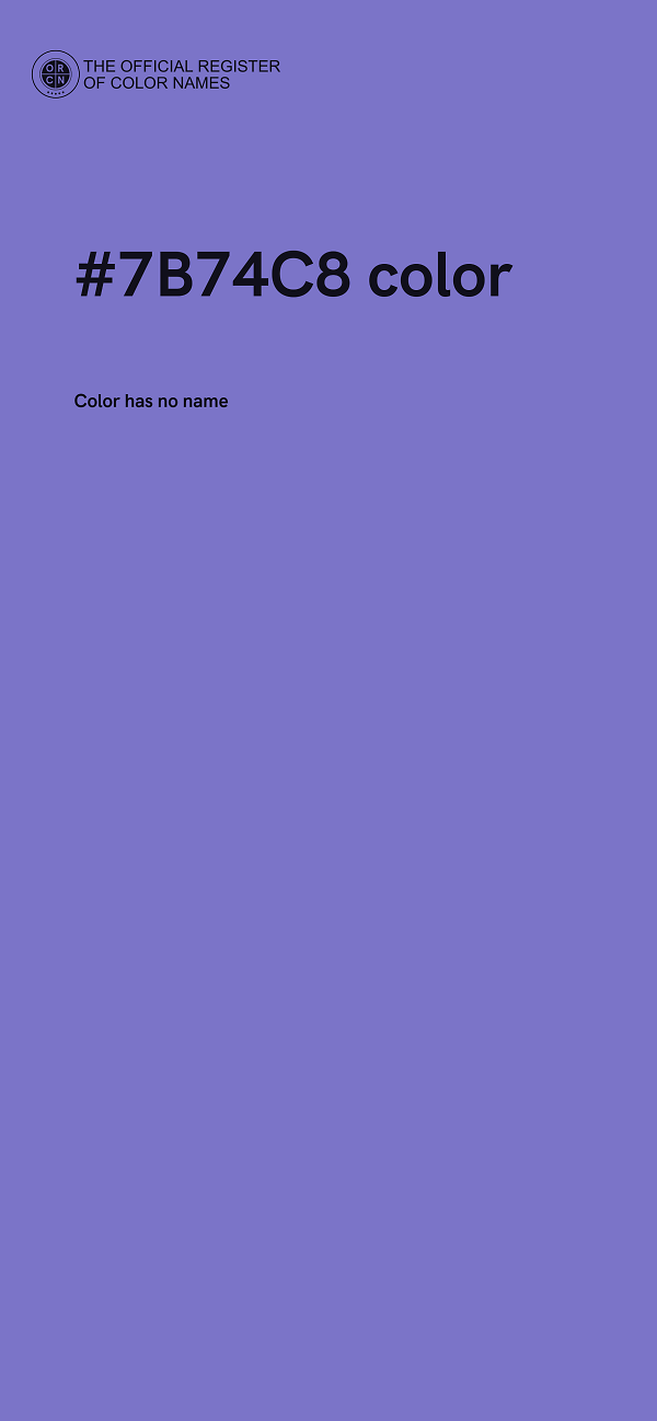 #7B74C8 color image